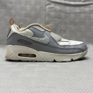 Nike Air Max 90 Toggle SE Shoes Youth Size 3Y Gray White Sneakers DQ6947-100‎